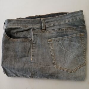 NWOT Vintage New York & Co. Mid Rise straight Leg, Stretch Size 12 Gray, Long